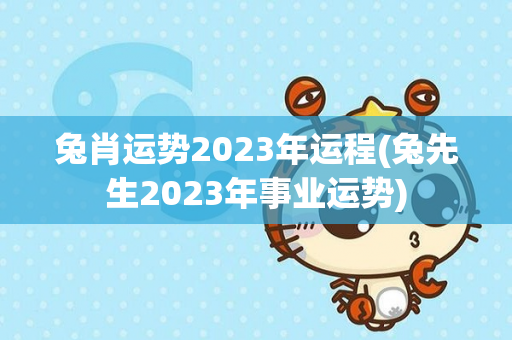 兔肖运势2023年运程(兔先生2023年事业运势)