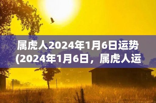 属虎人2024年1月6日运势(2024年1月6日，属虎人运势揭晓！)