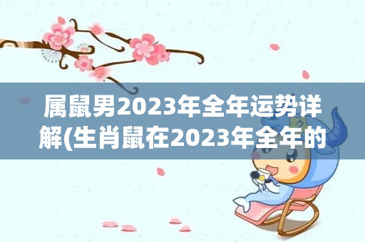 属鼠男2023年全年运势详解(生肖鼠在2023年全年的运势是怎么样的)