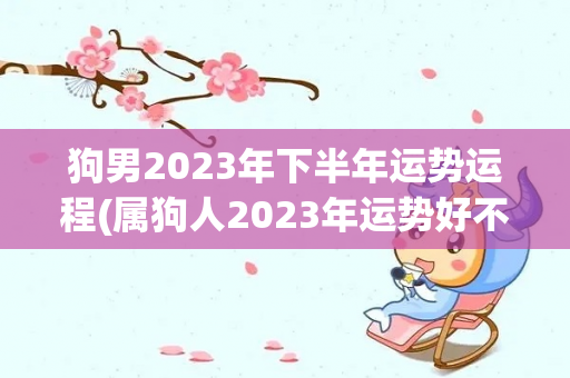 狗男2023年下半年运势运程(属狗人2023年运势好不好2023年运势详解)