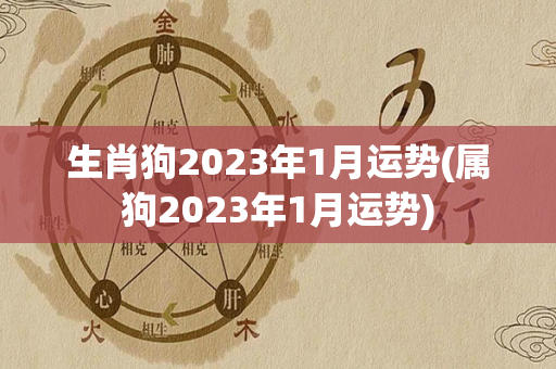 生肖狗2023年1月运势(属狗2023年1月运势)