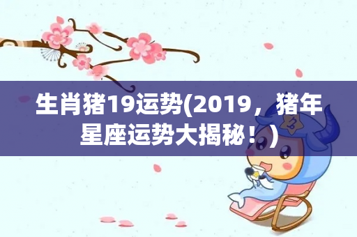 生肖猪19运势(2019，猪年星座运势大揭秘！)