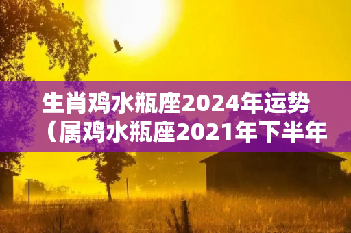 生肖鸡水瓶座2024年运势（属鸡水瓶座2021年下半年运势）-第1张图片-星缘配