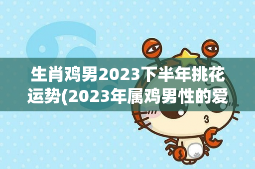 生肖鸡男2023下半年挑花运势(2023年属鸡男性的爱情运势如何)