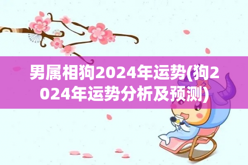 男属相狗2024年运势(狗2024年运势分析及预测)