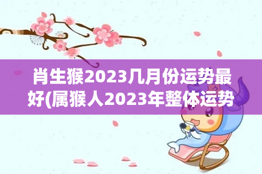 肖生猴2023几月份运势最好(属猴人2023年整体运势详解)